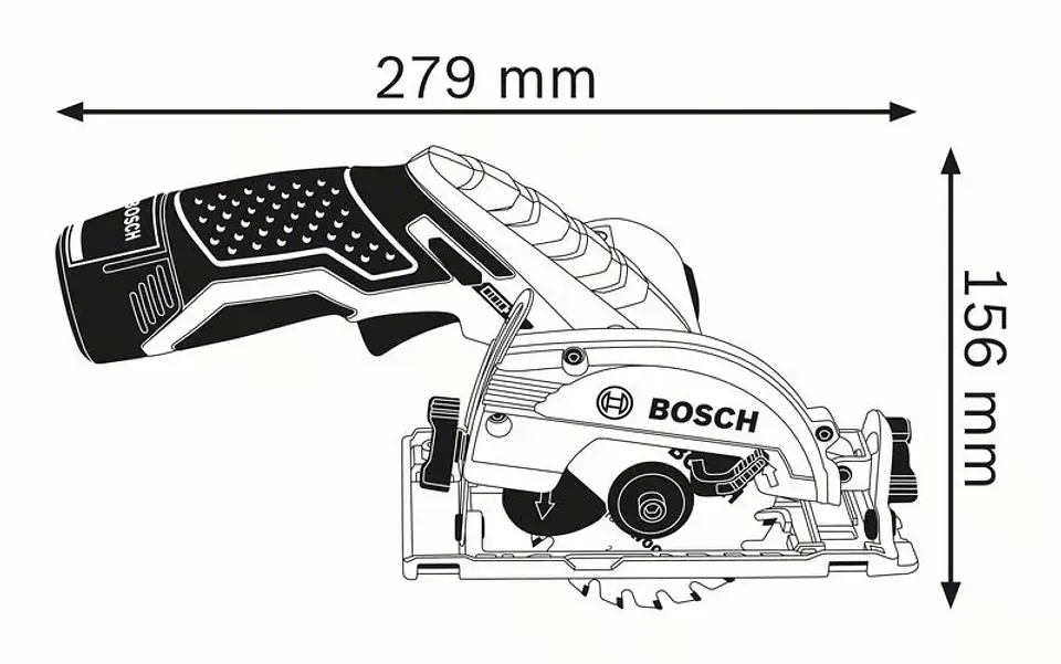 Serra circular a bateria GKS 12V-26 BOSCH 2