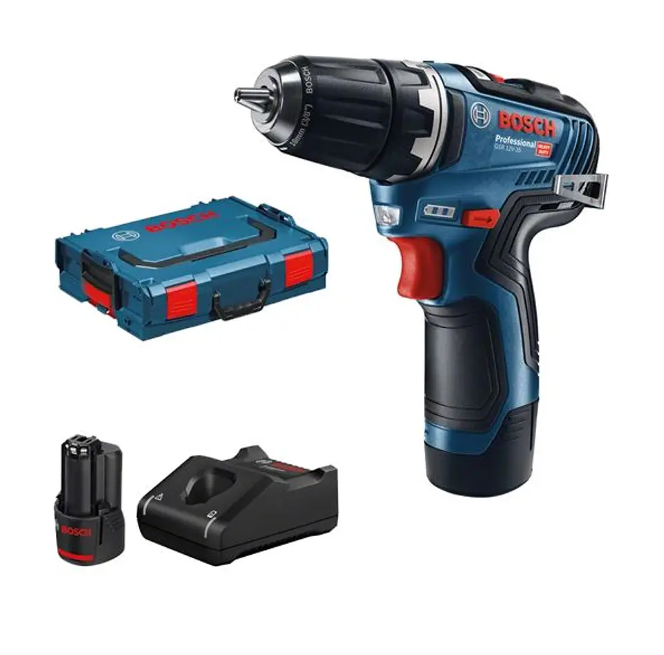 Aparafusadora sem fio GSR 12V-35 + 2 baterias 3.0 Ah BOSCH 1