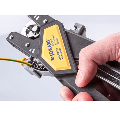 Alicate cortar descarnar e cravar fios QUADRO Plus JOKARI