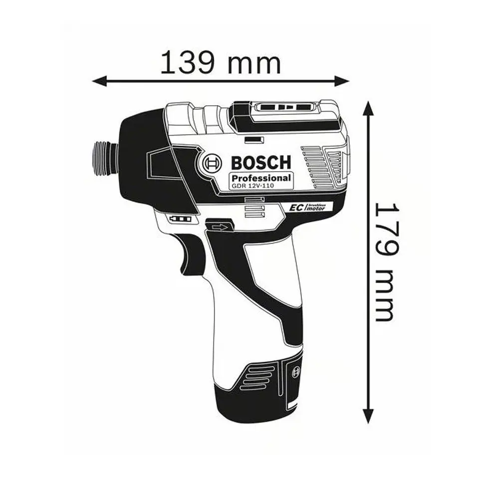 Aparafusadora de impacto GDR 12V-110 BOSCH 2