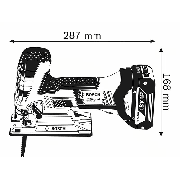 Serra vertical tico tico a bateria 18 Volts GST 18V-LI S BOSCH 3