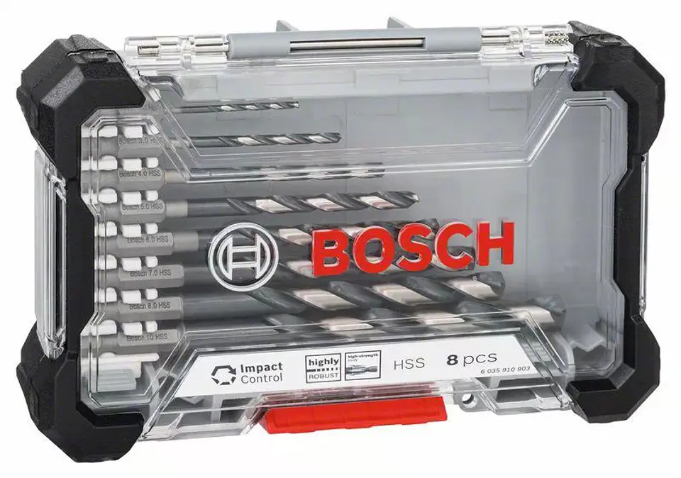 Conjunto de 8 brocas para metal HSS Impact Control BOSCH 2