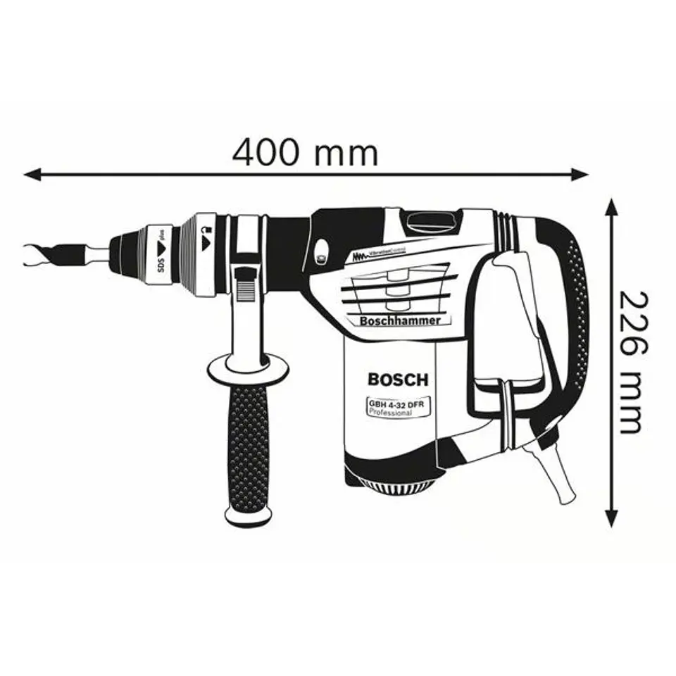 Martelo perfurador SDS Plus GBH 4-32 DFR BOSCH 3