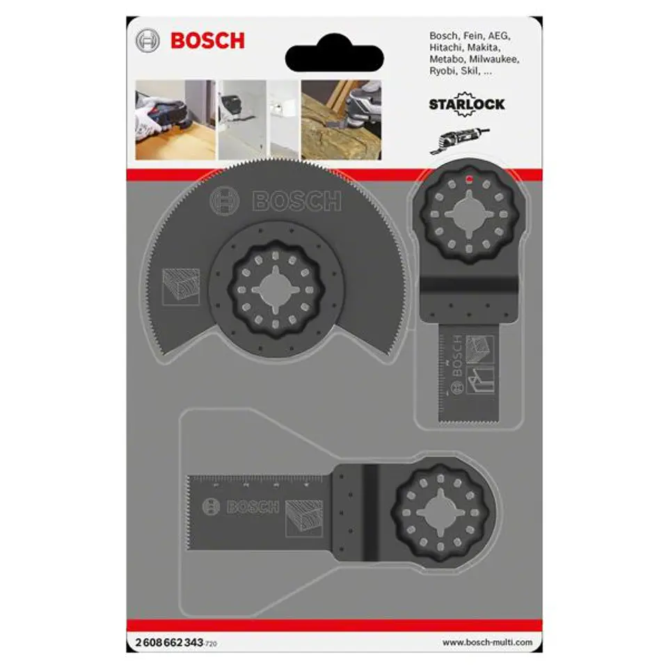 Conjunto 3 Peças para madeira para multifunções BOSCH 2