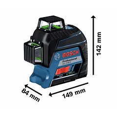 Nivel laser 3 Linhas Verdes GLL 3-80 G BOSCH