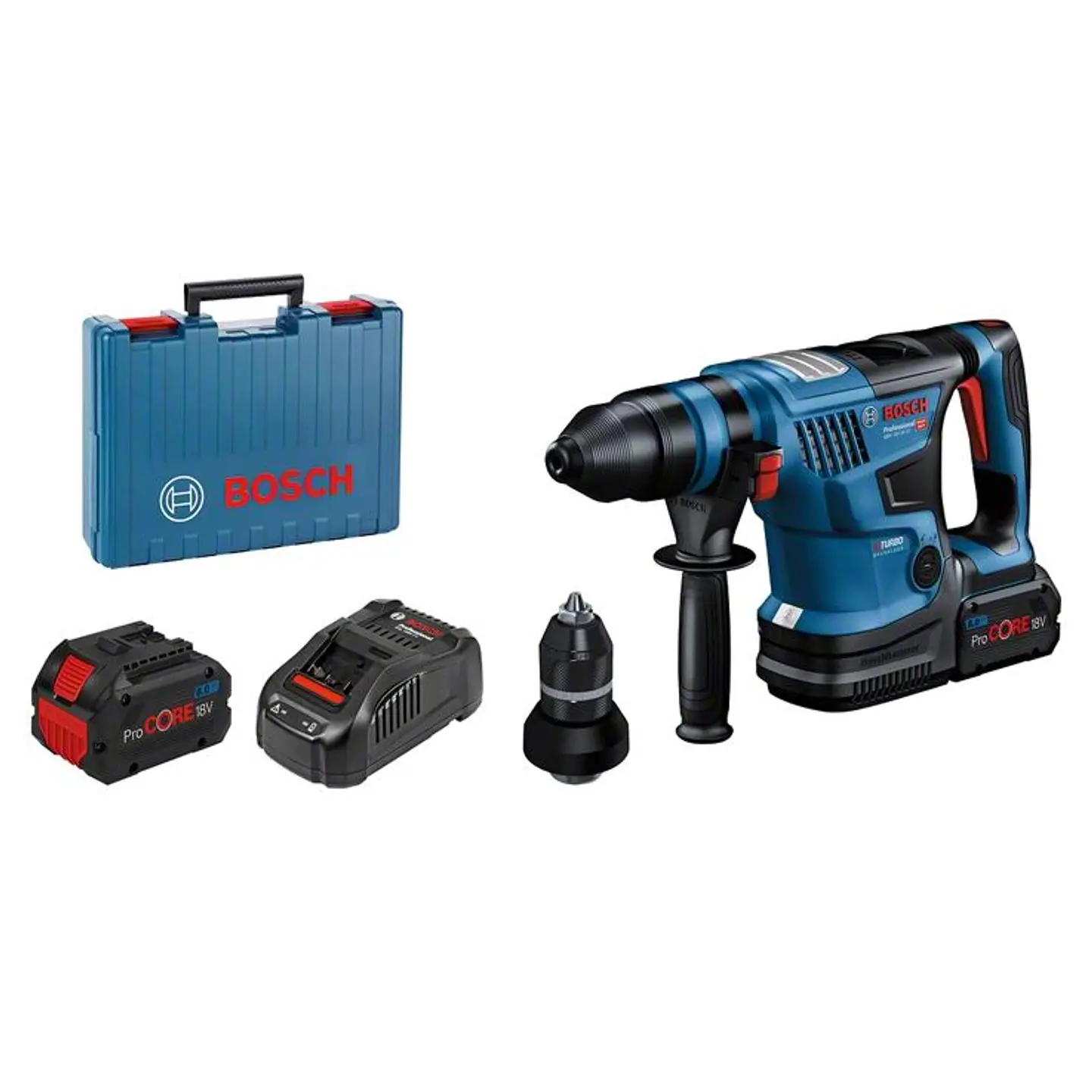 Martelo perfurador SDS Plus a bateria BITURBO GBH 18V-34 CF BOSCH 1
