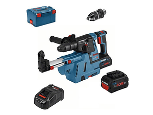 Martelo perfurador com 2x ProCORE18V 5.5Ah GBH 18V-26 F + GDE 18V-16 BOSCH