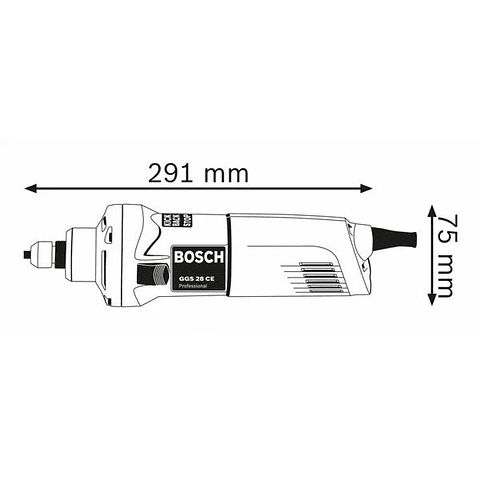 Retificadora direita GGS 28 CE BOSCH