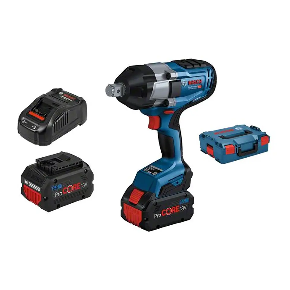 Aparafusadora de impacto 3/4'' GDS 18V-1050 H + 2x ProCORE18V 5.5 Ah BOSCH 1