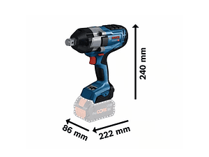 Aparafusadora de impacto 3/4'' GDS 18V-1050 H + 2x ProCORE18V 5.5 Ah BOSCH