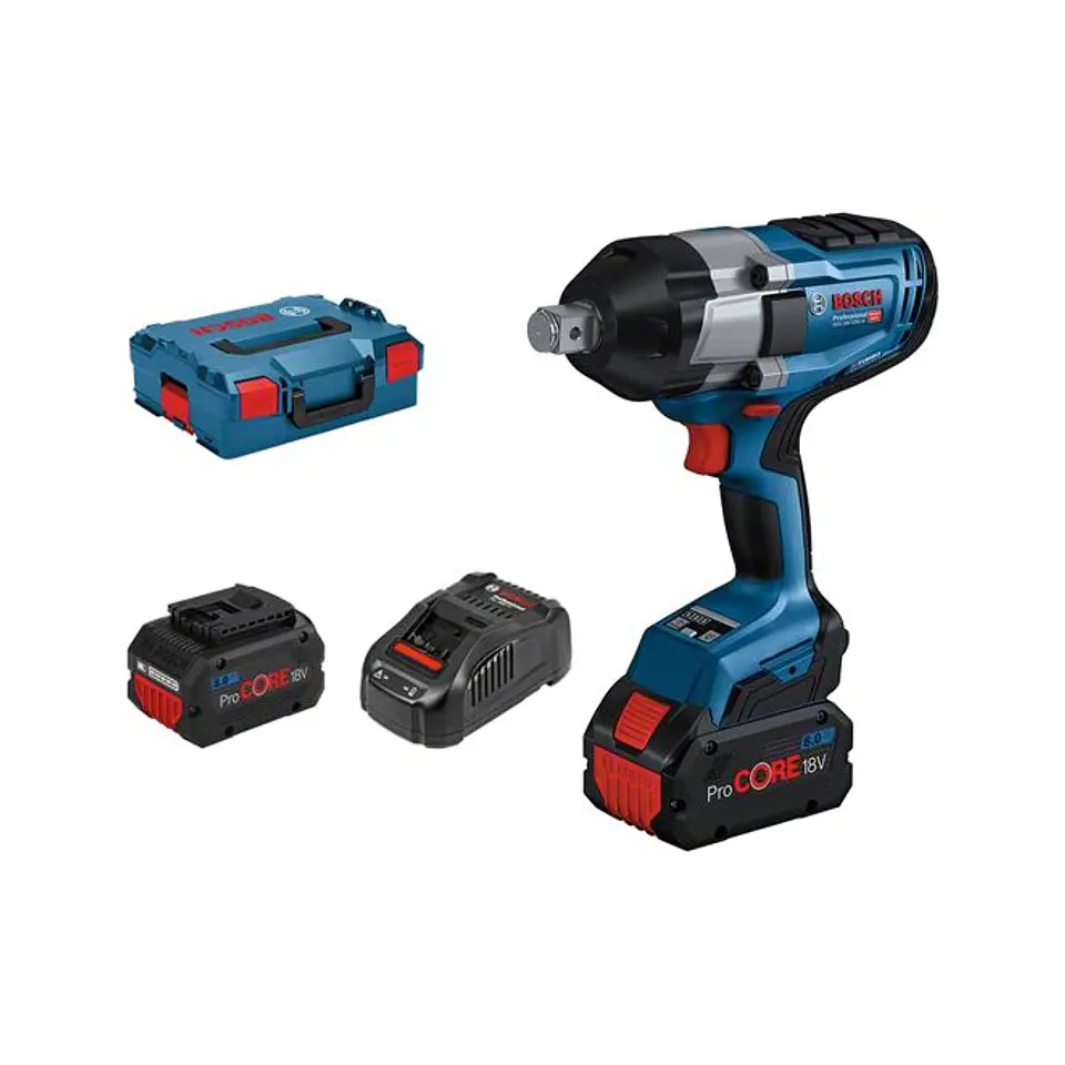 Aparafusadora de impacto 3/4'' GDS 18V-1050 H + 2x ProCORE18V 8.0 Ah BOSCH 1