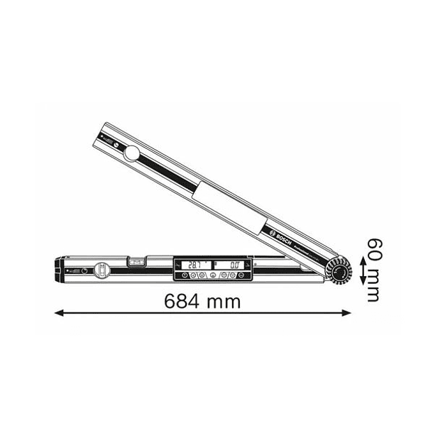 Medidor de ângulos digital GAM 270 MFL BOSCH 2