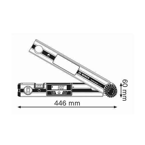 Medidor de ângulos digital GAM 220 BOSCH 2