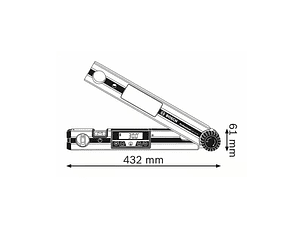 Medidor de ângulos digital GAM 220 MF BOSCH
