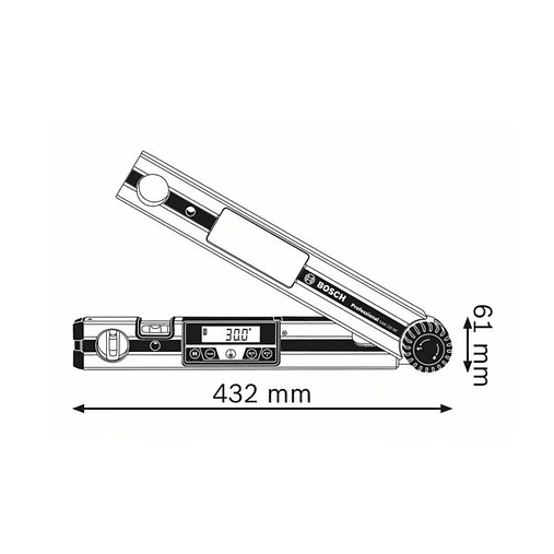 Medidor de ângulos digital GAM 220 MF BOSCH 2