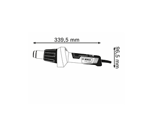 Soprador de ar quente GHG 20-60 BOSCH
