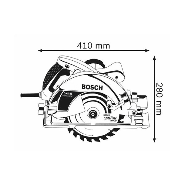 Serra circular manual GKS 85 BOSCH 2