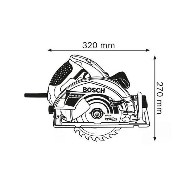 Serra circular manual GKS 65 GCE BOSCH 2