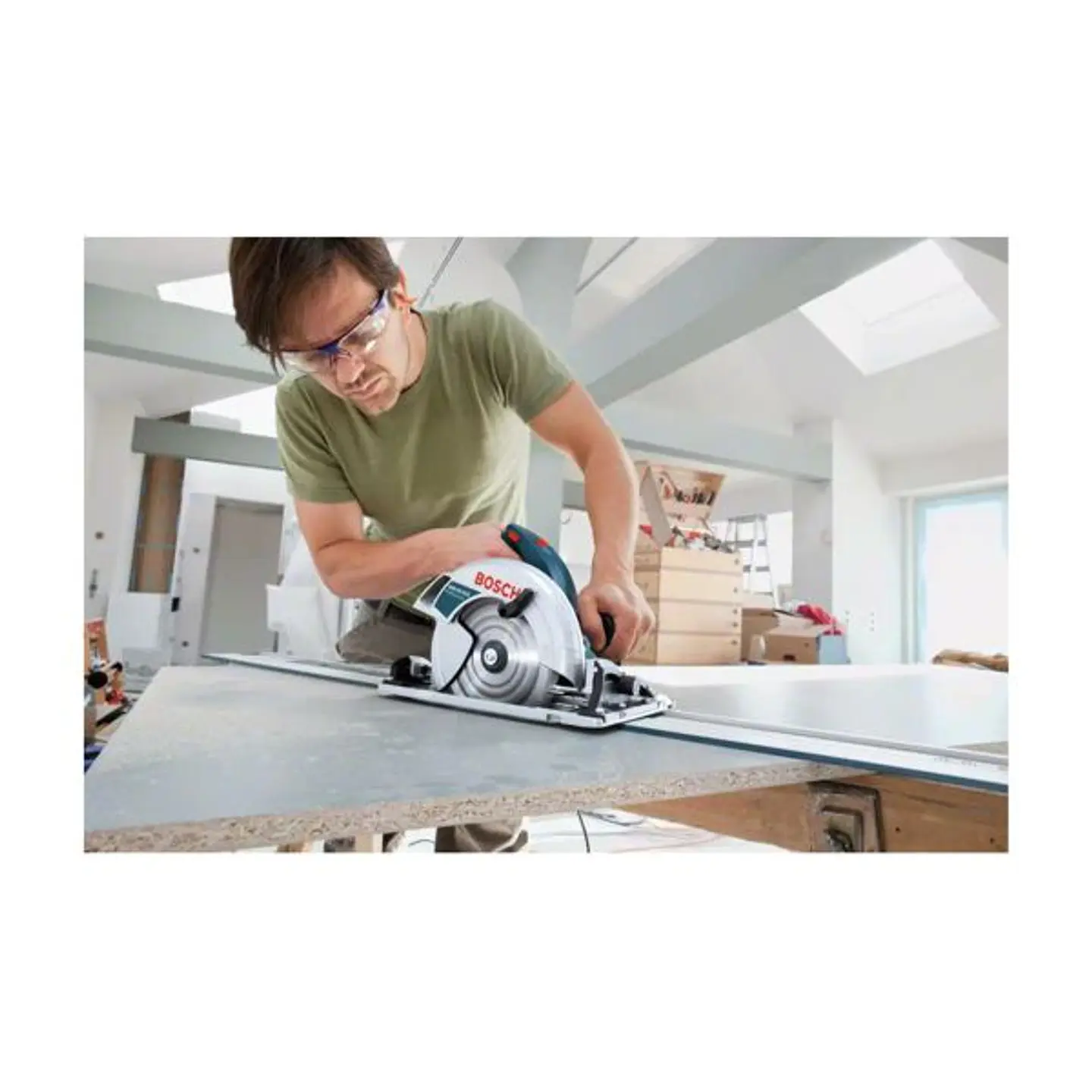 Serra circular manual GKS 65 GCE + Mala L-BOXX BOSCH 6