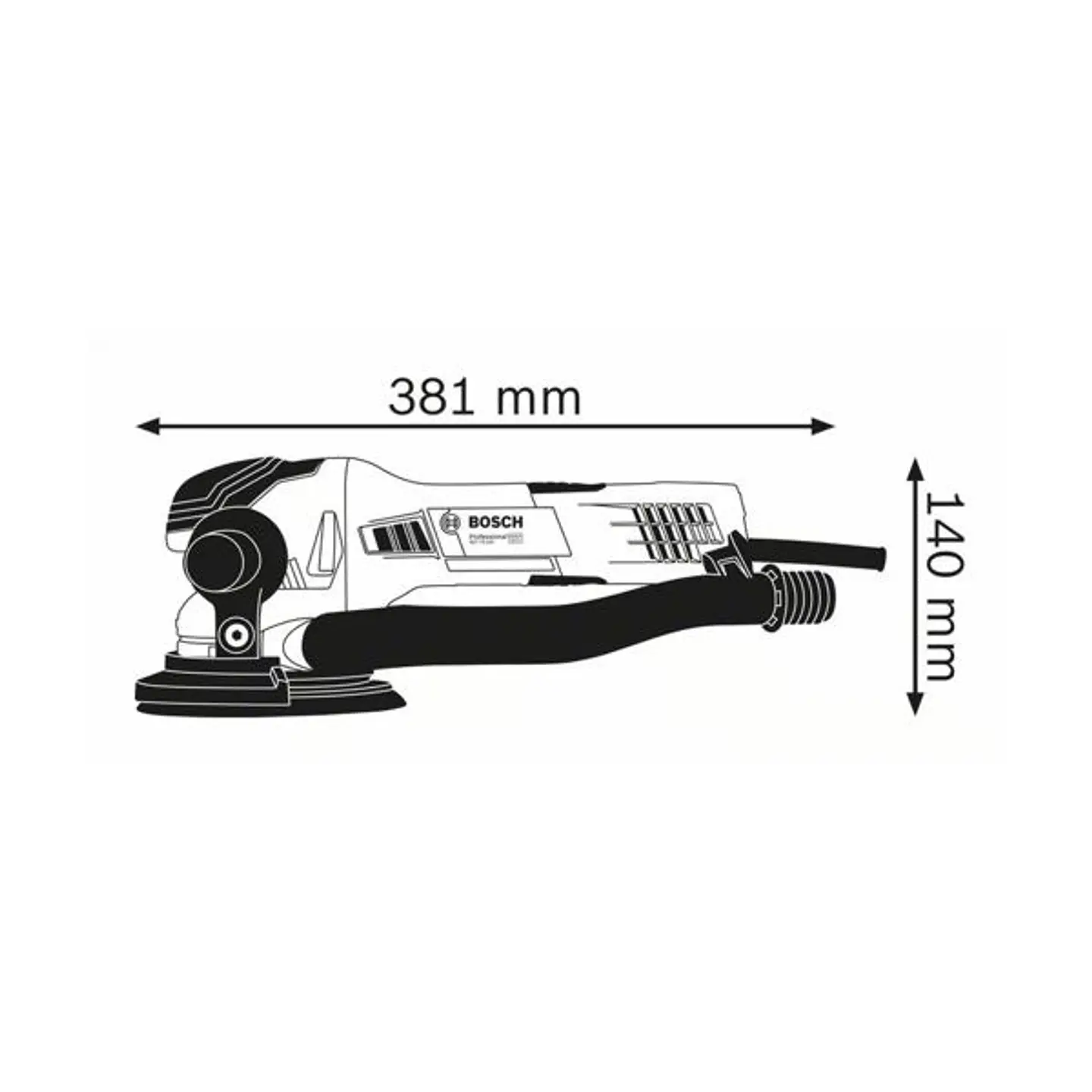 Lixadora excêntrica GET 75-150 + Mala L-BOXX BOSCH 3