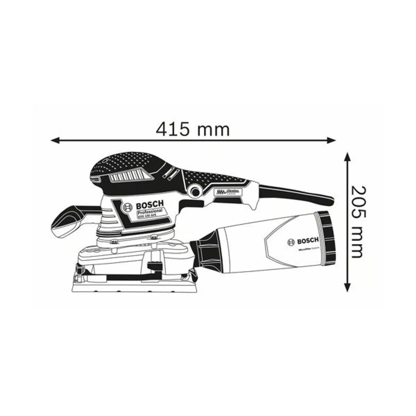 Lixadora vibratória GSS 230 AVE BOSCH 3