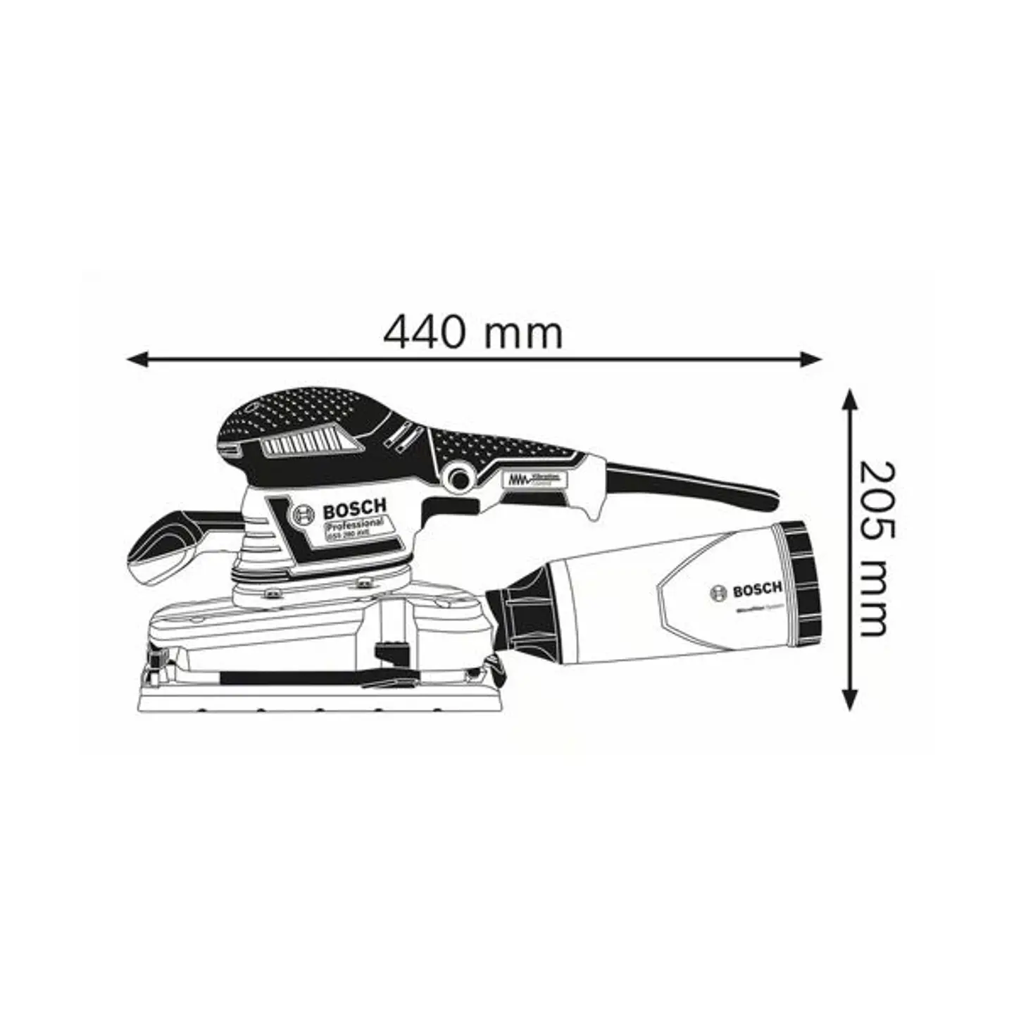 Lixadora vibratória GSS 280 AVE BOSCH 3