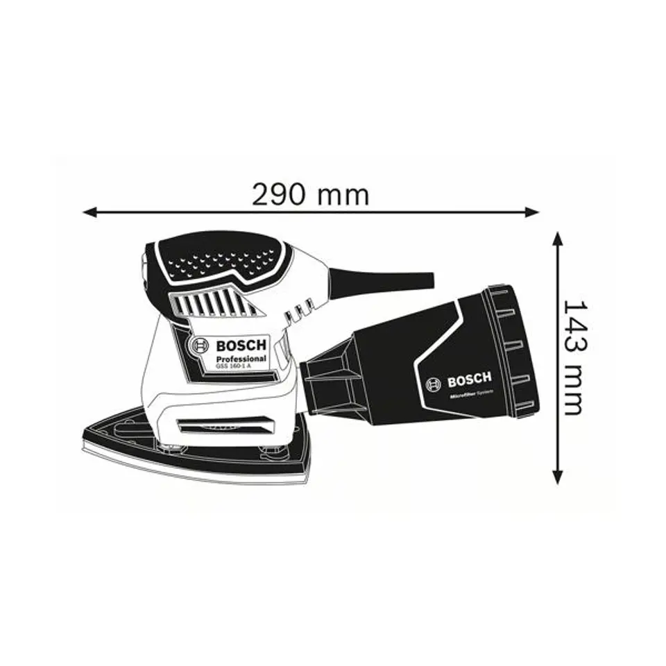 Lixadora vibratória GSS 160 Multi BOSCH 3