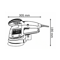 Lixadora excêntrica GEX 34-125 BOSCH