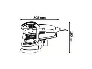 Lixadora excêntrica GEX 34-125 BOSCH