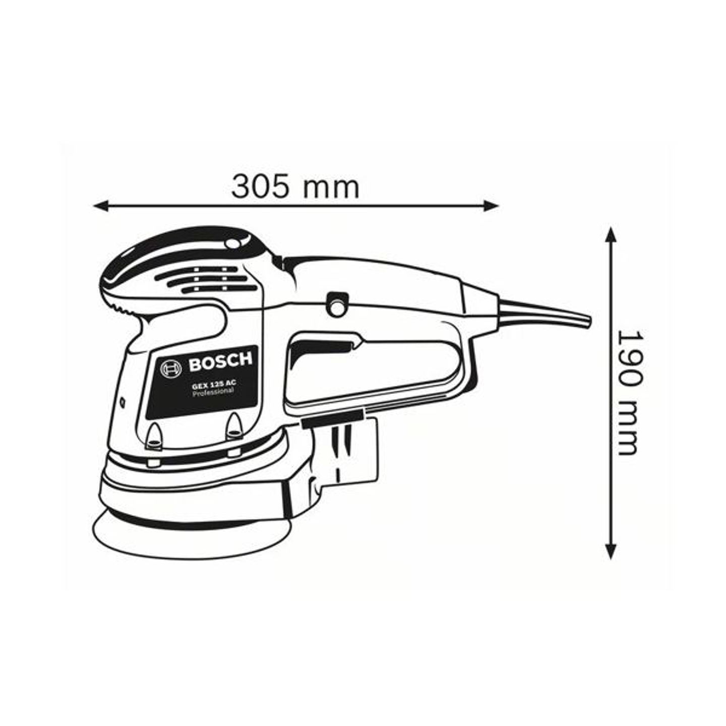 Lixadora excêntrica GEX 34-125 BOSCH 2