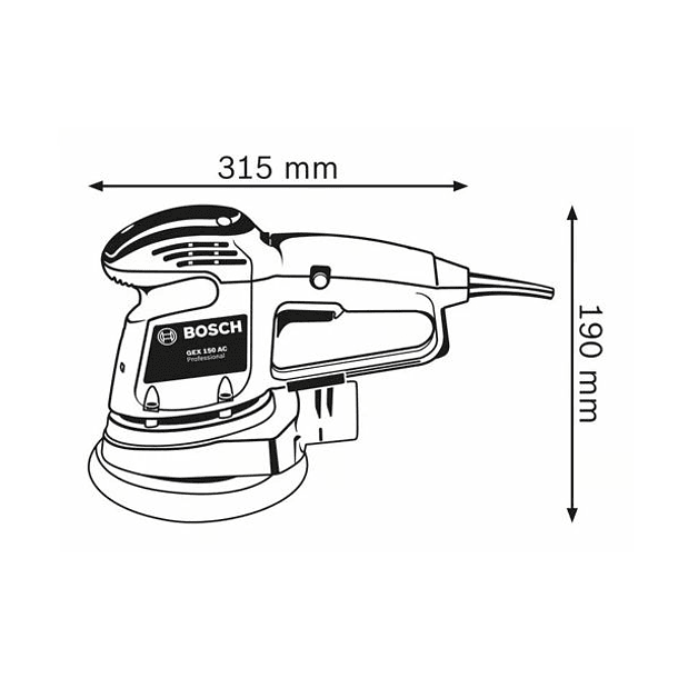 Lixadora excêntrica GEX 34-150 BOSCH 3