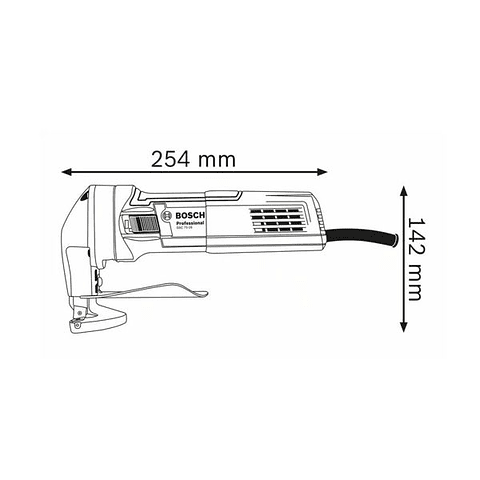 Tesoura de corte chapa GSC 75-16 BOSCH