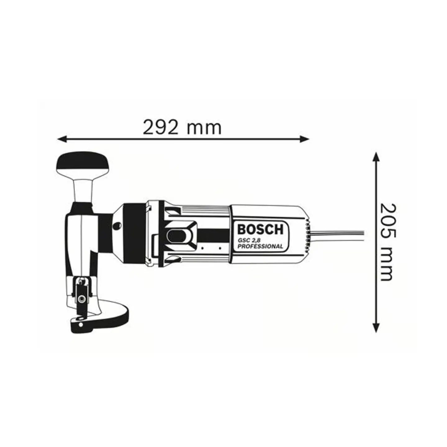 Tesoura de corte de chapa GSC 2,8 BOSCH 2