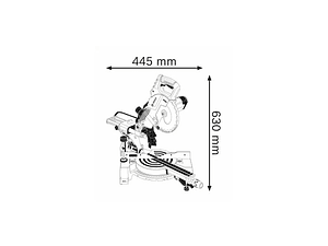 Serra de esquadria GCM 800 SJ BOSCH