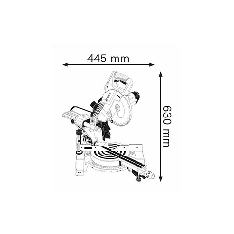 Serra de esquadria GCM 800 SJ BOSCH