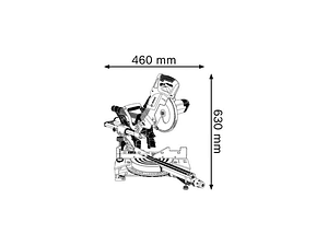 Serra de esquadria GCM 8 SJL BOSCH