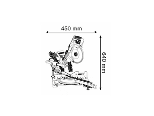 Serra de esquadria GCM 8 SDE BOSCH