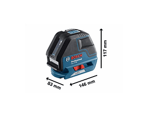 Nível laser de linhas vermelhas GLL 3-50 BOSCH