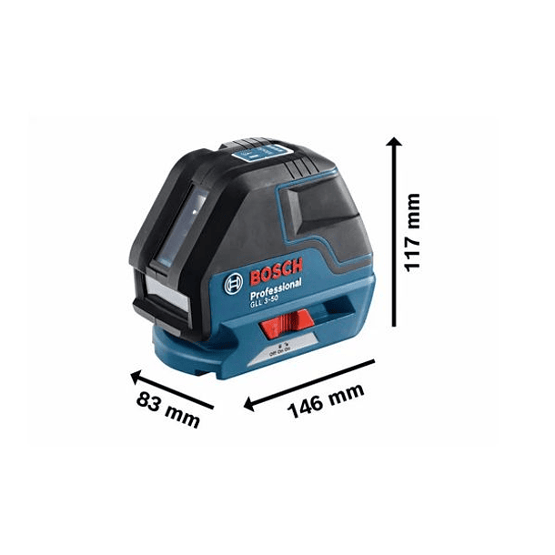 Nível laser de linhas vermelhas GLL 3-50 BOSCH 2