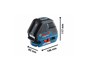 Nível laser de linhas vermelhas GLL 3-50 BOSCH