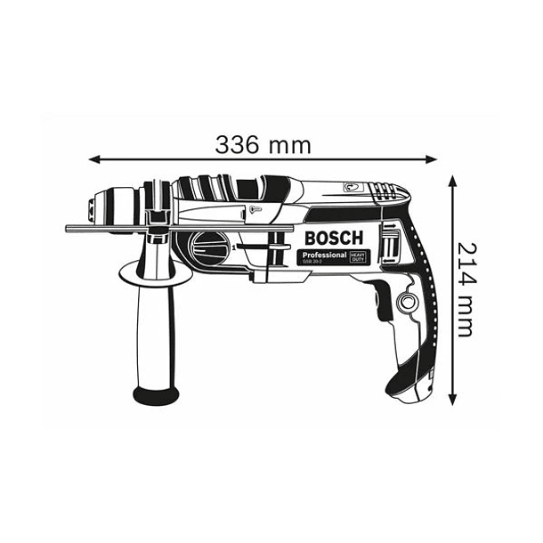 Berbequim de percussão GSB 20-2 BOSCH 3