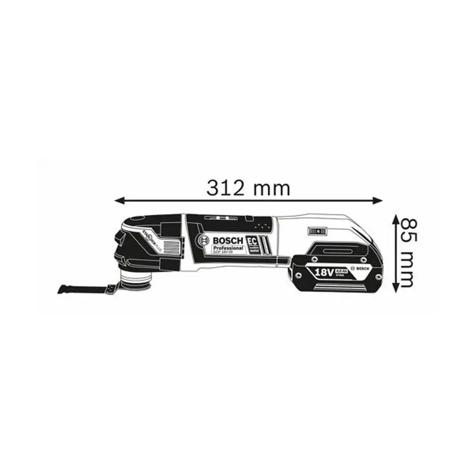 Multiferramenta sem fio GOP 18V-28 BOSCH 3