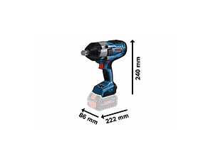 Aparafusadora de impacto 3/4'' GDS 18V-1050 H BOSCH