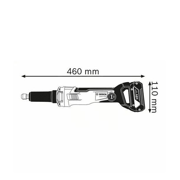 Retificadora direita sem fio GGS 18V-23 LC BOSCH 2