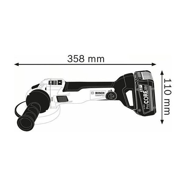 Rebarbadora sem fio GWS 18V-10 SC (150MM) BOSCH 2