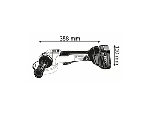 Rebarbadoras sem fio GWS 18V-10 PSC (125mm) BOSCH