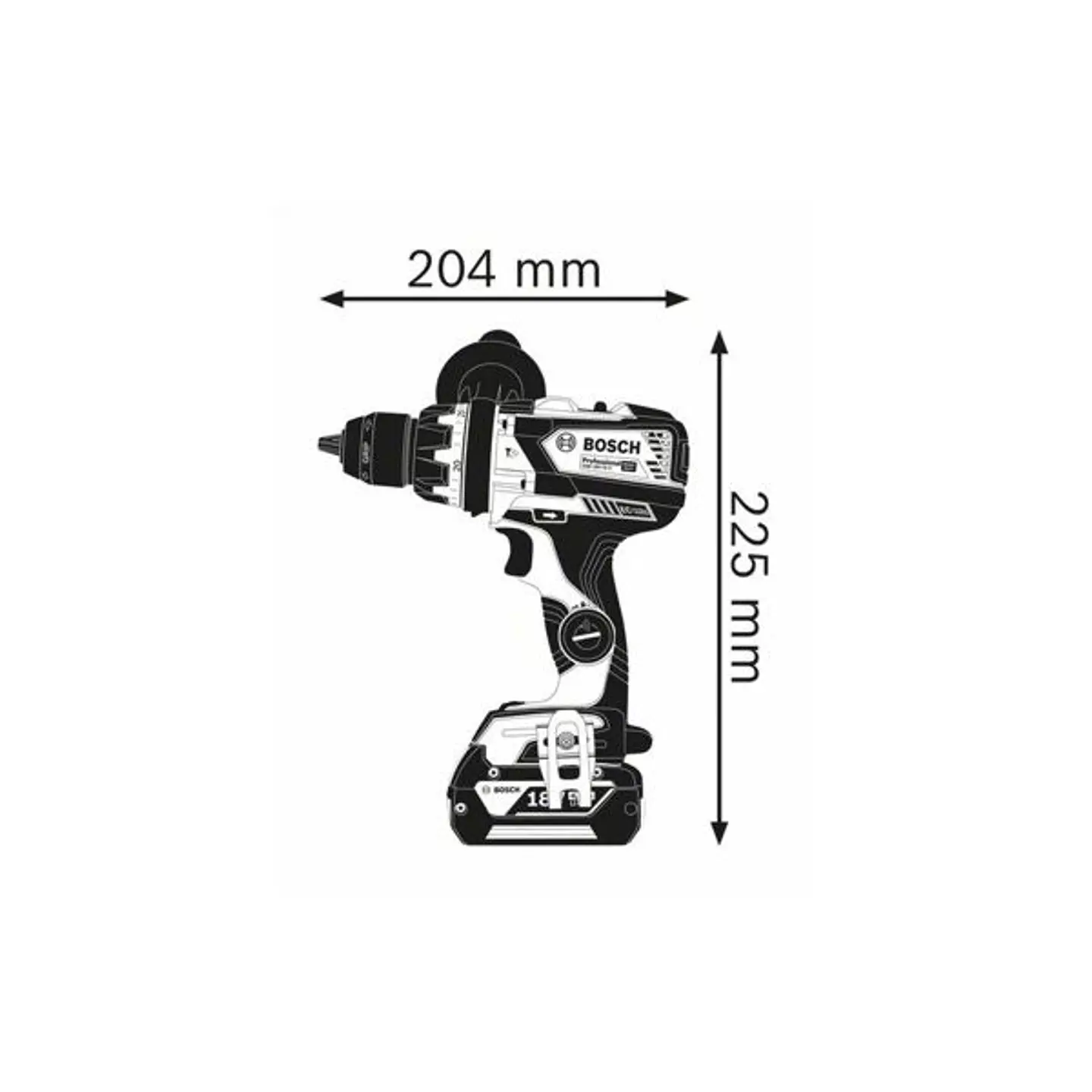 Berbequim com percussão sem fio GSB 18V-110 C BOSCH 2
