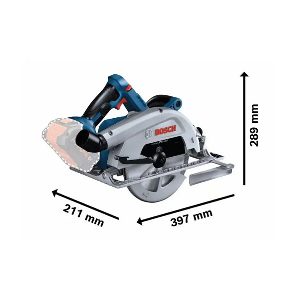 Serra circular sem fio BITURBO GKS 18V-68 C BOSCH 2