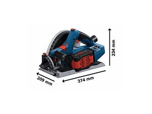 Serra de imersão sem fio BITURBO GKT 18V-52 GC BOSCH