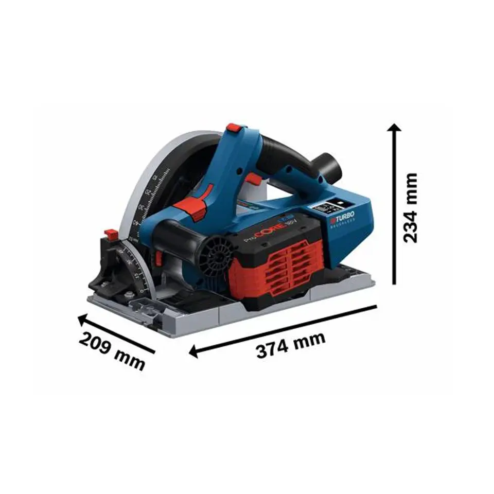 Serra de imersão sem fio BITURBO GKT 18V-52 GC BOSCH 2